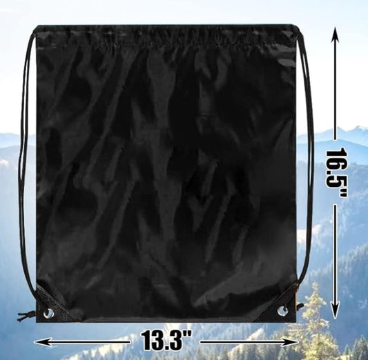 SLM3 Light Drawstring Backpack- Black