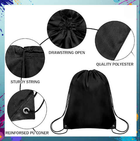 AMPED Drawstring Bag – Walk Bold. Live Loud. Stay AMPED.