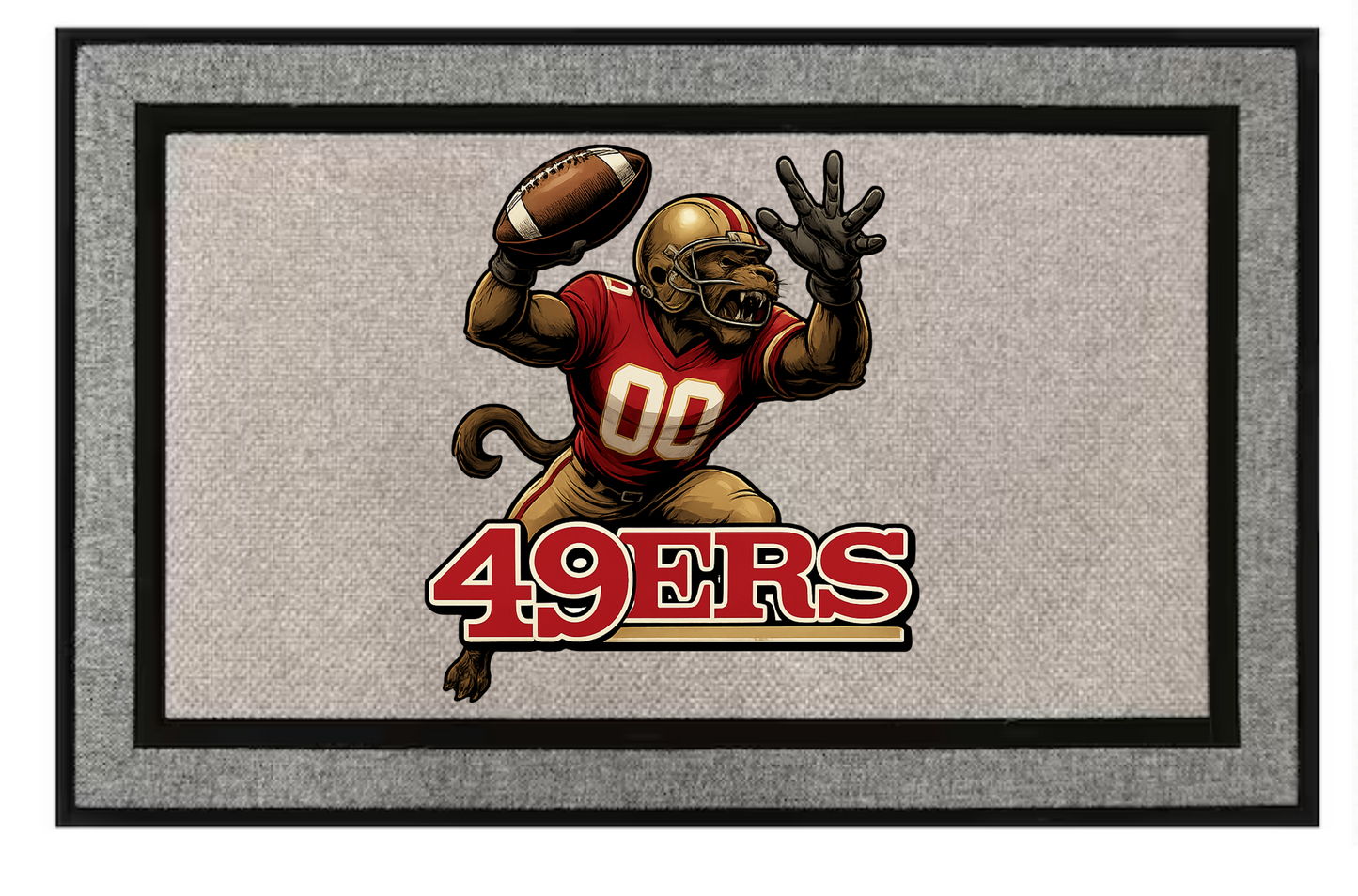 San Francisco 49ers Inspired Door Mat