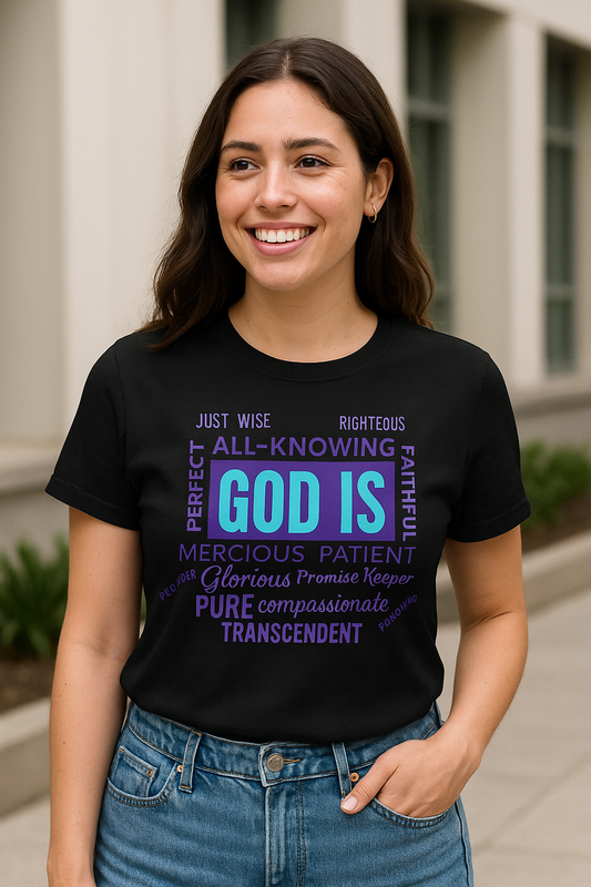 Short Sleeve Shirt - God Is Purple & Teal