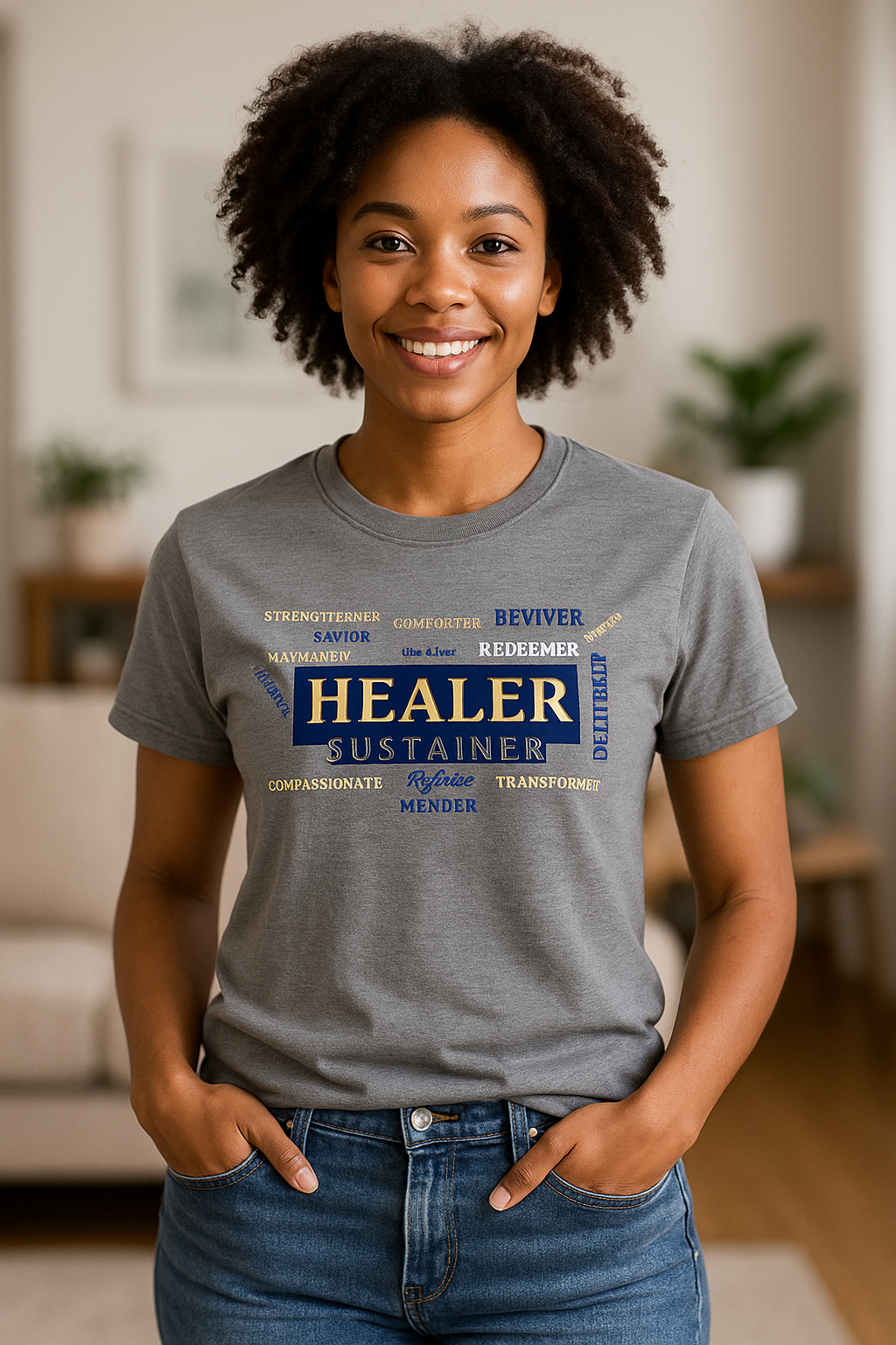 "Healer + Sustainer" Word Art Tee Collection
