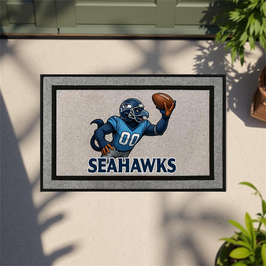 Seattle Seahawks Inspired Door Mat