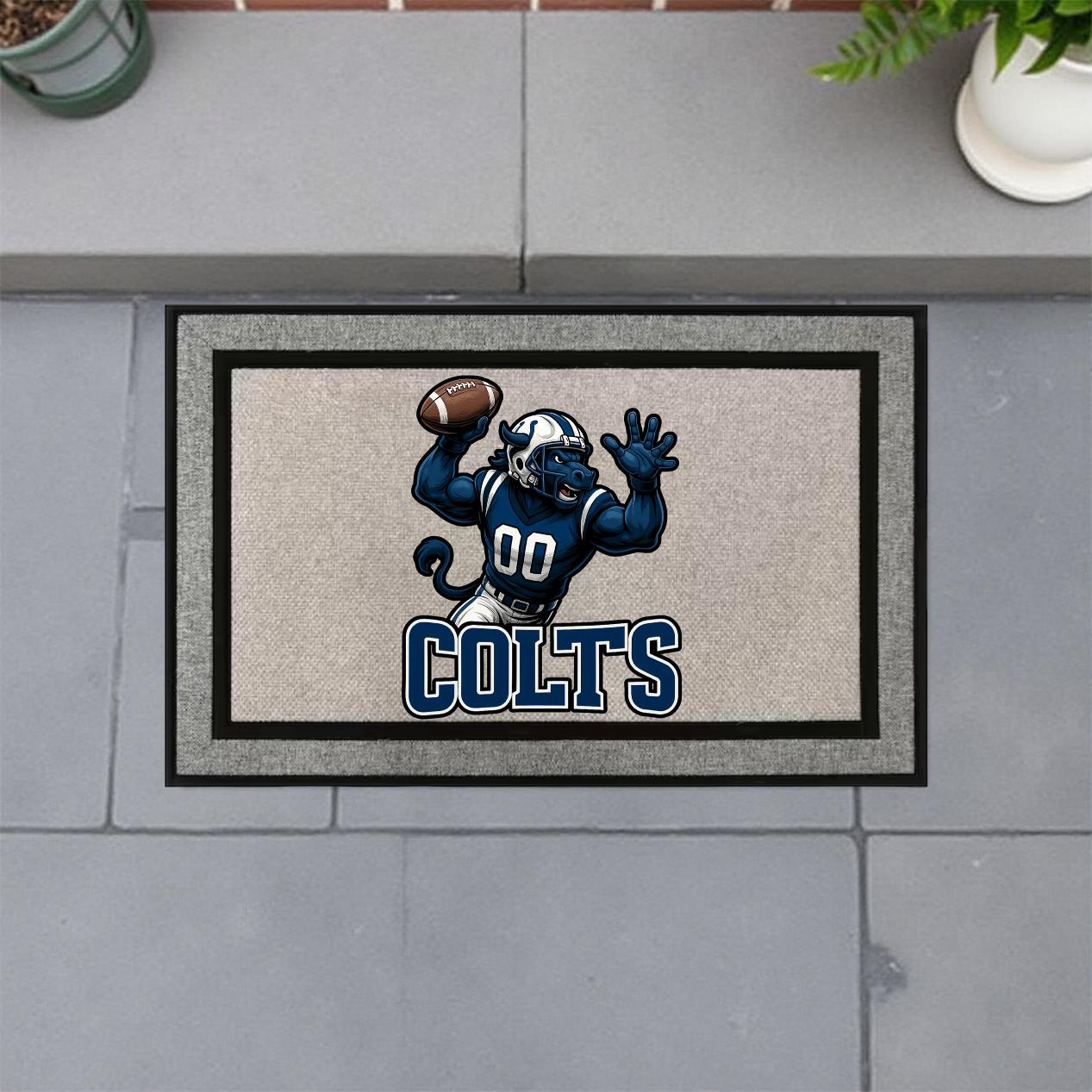 Indianapolis Colts Inspired Door Mat