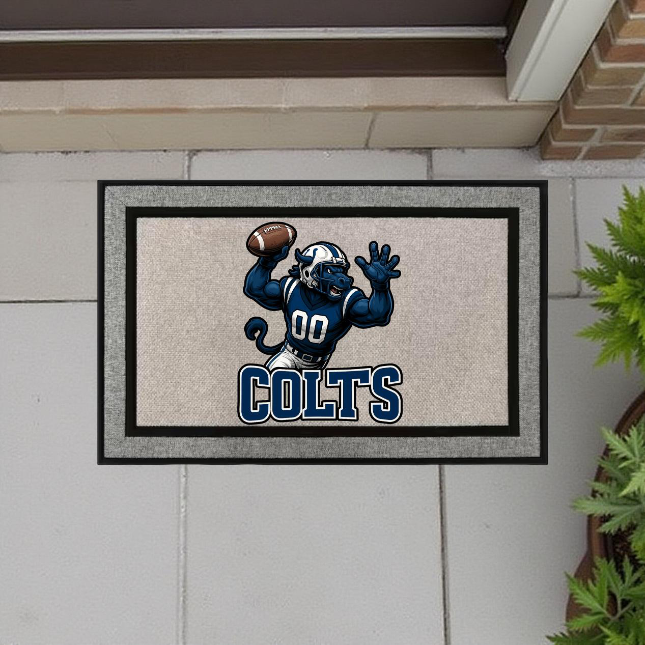 Indianapolis Colts Inspired Door Mat