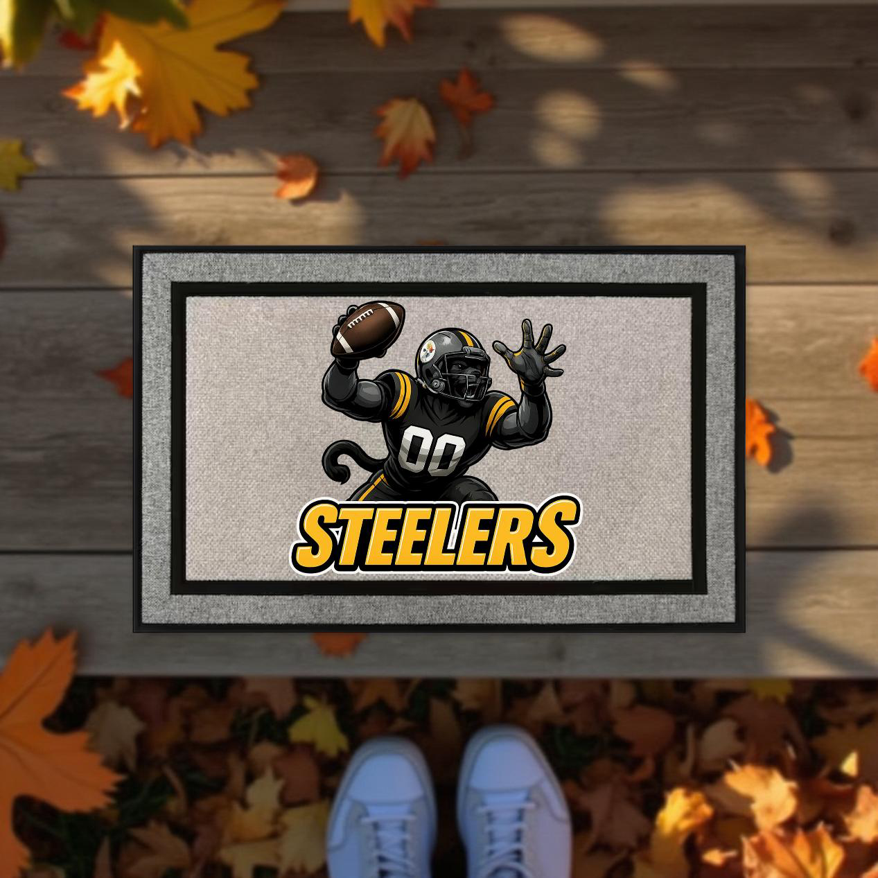 Pittsburgh Steelers Inspired Door Mat