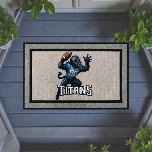 Tennessee Titans Inspired Door Mat