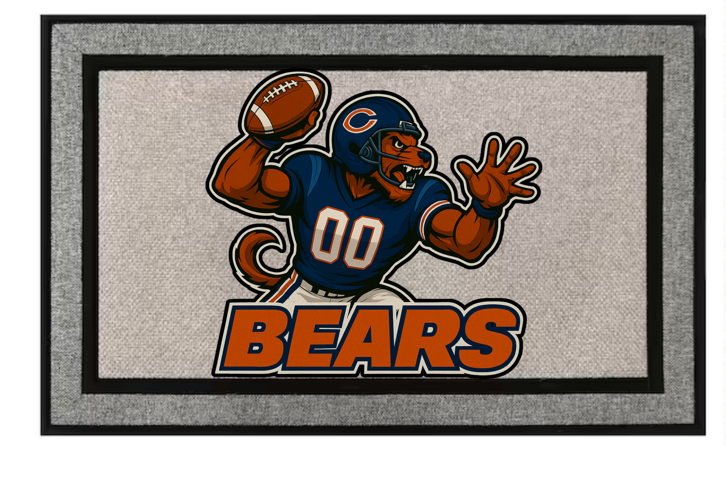 Chicago Bears Inspired Door Mat