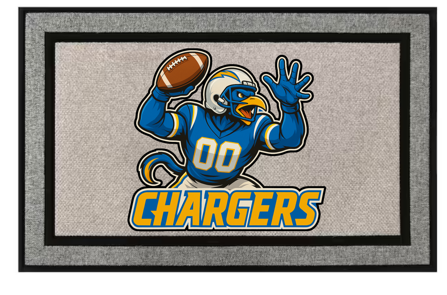 Los Angeles Chargers Inspired Door Mat