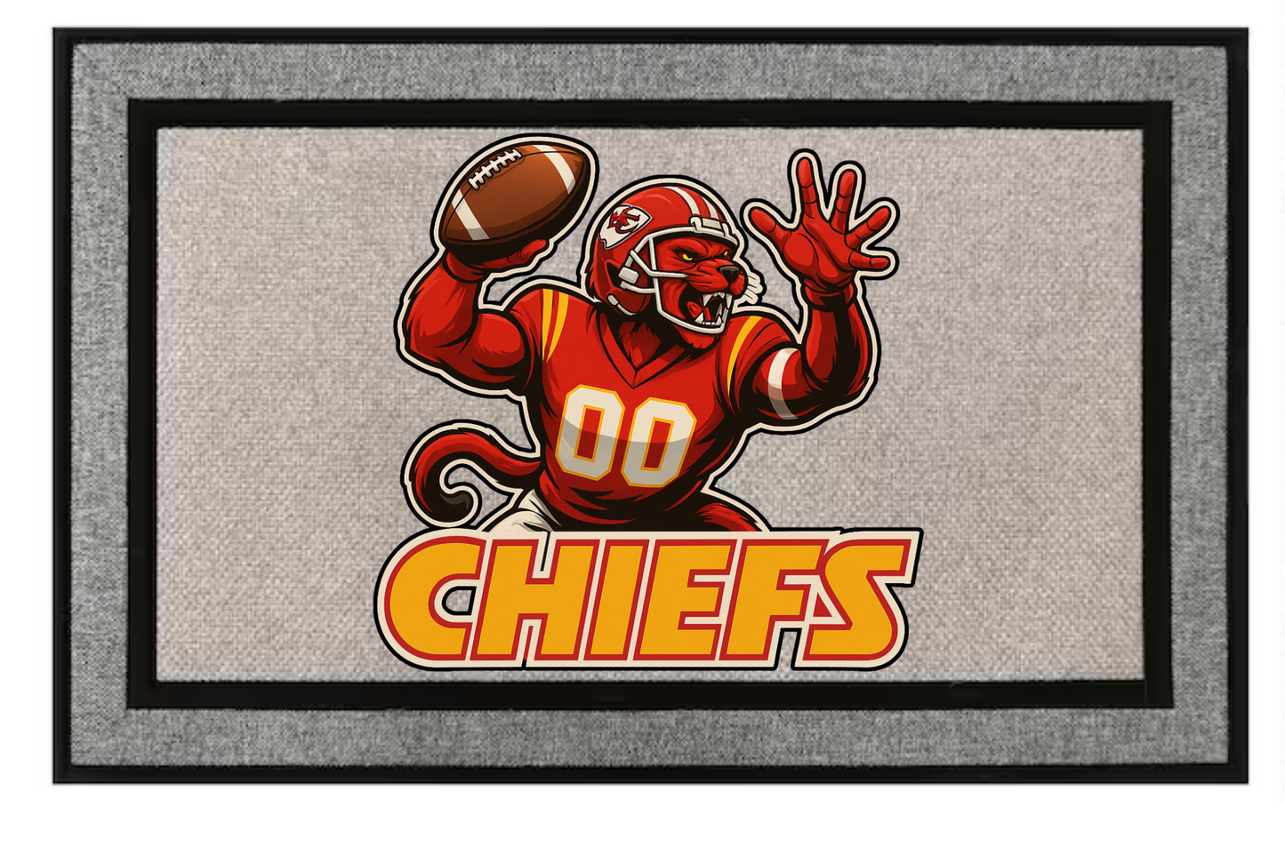 Kansas City Chiefs Inspired Door Mat