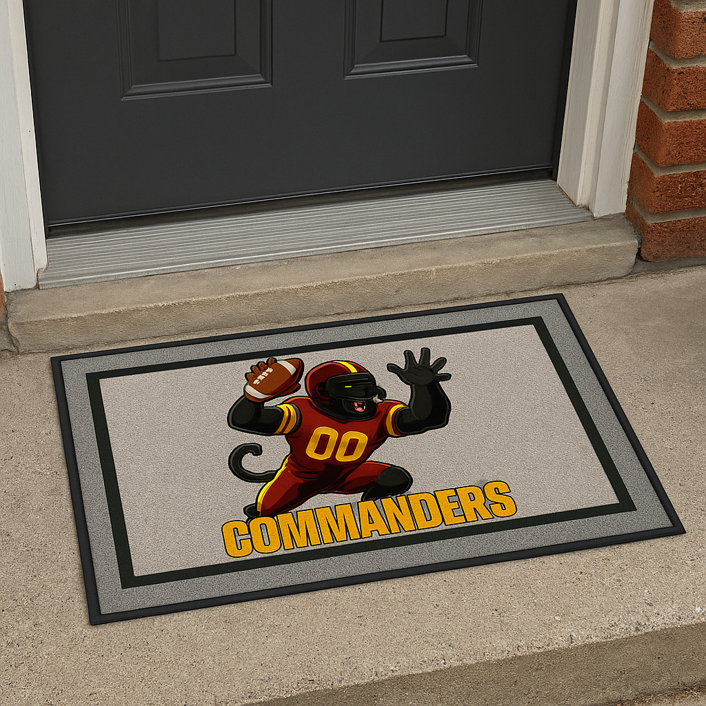 Washington Commanders Inspired Door Mat