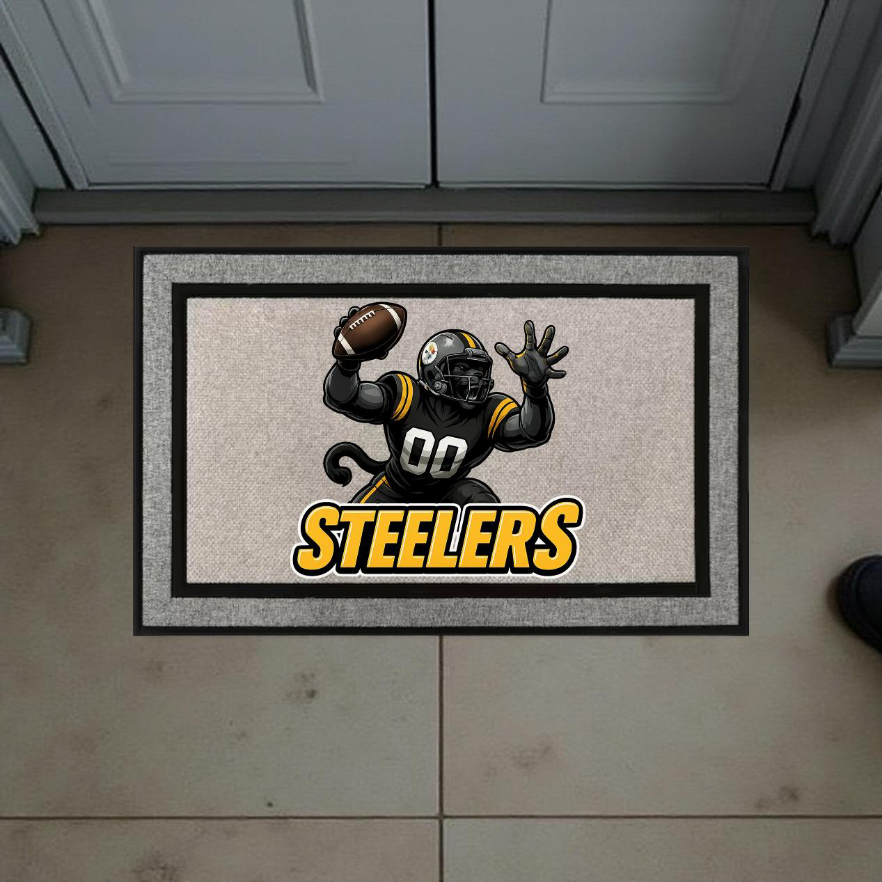 Pittsburgh Steelers Inspired Door Mat