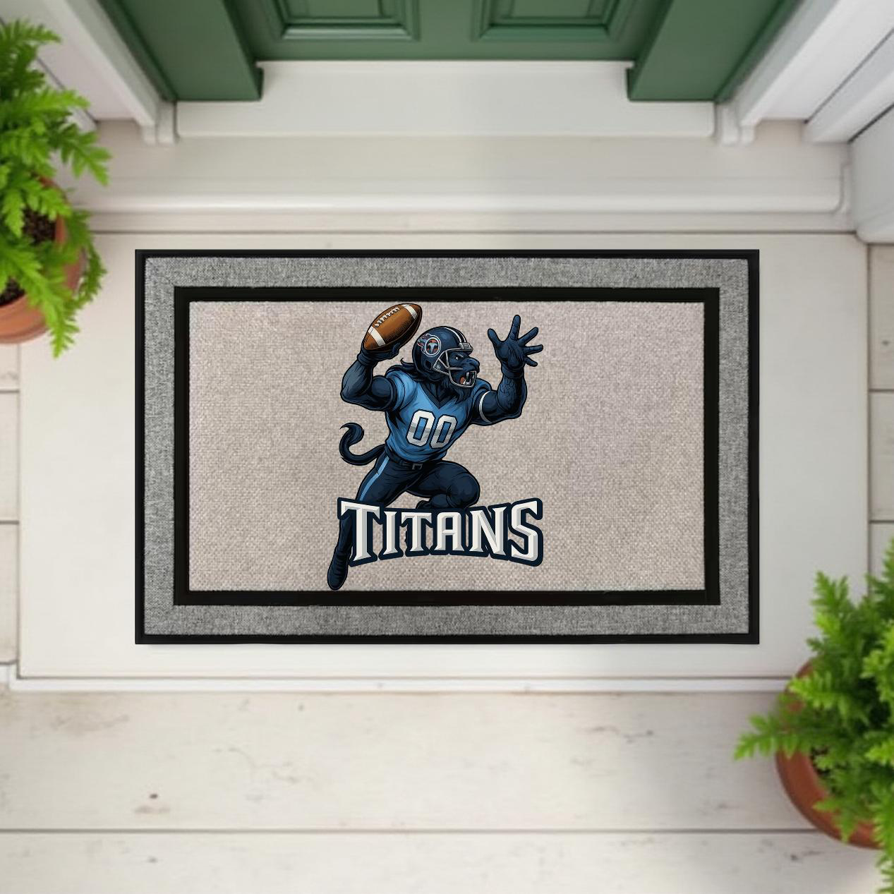 Tennessee Titans Inspired Door Mat