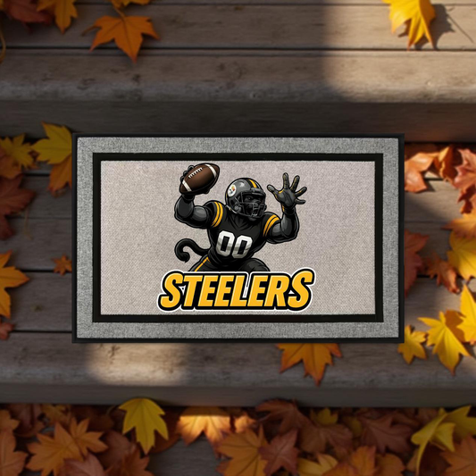 Pittsburgh Steelers Inspired Door Mat