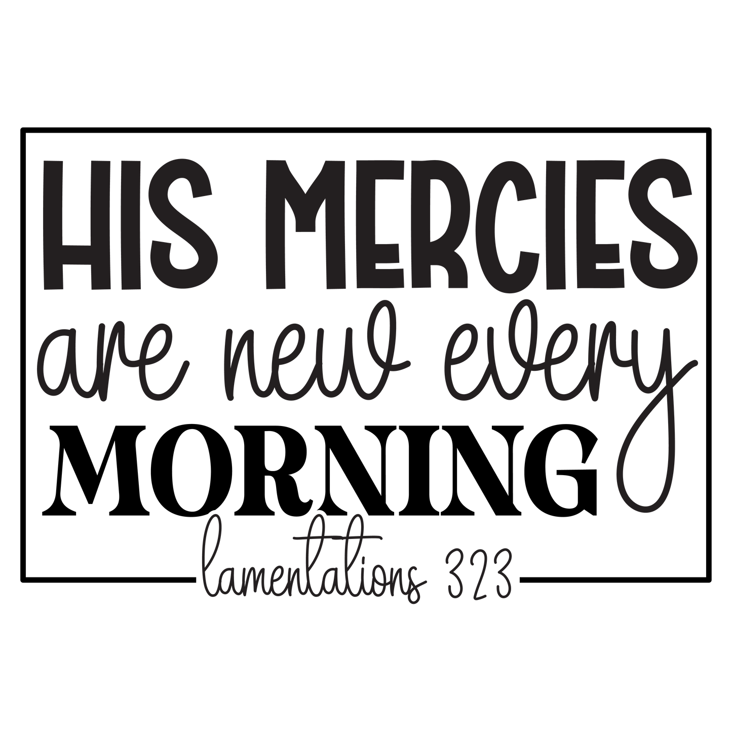 “His Mercies Are New Every Morning” Jute Tote