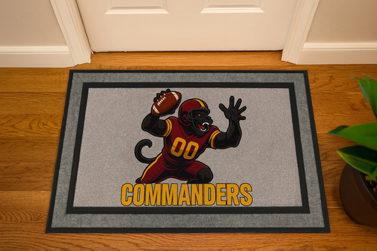 Washington Commanders Inspired Door Mat