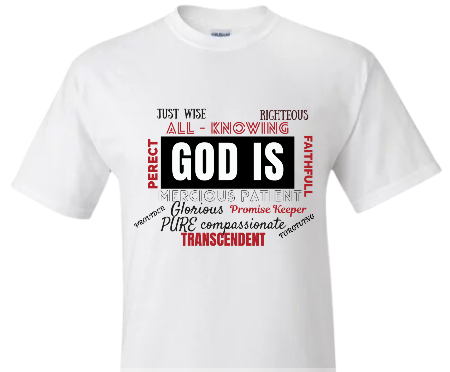 Short Sleeve Shirt - God Is Black & White