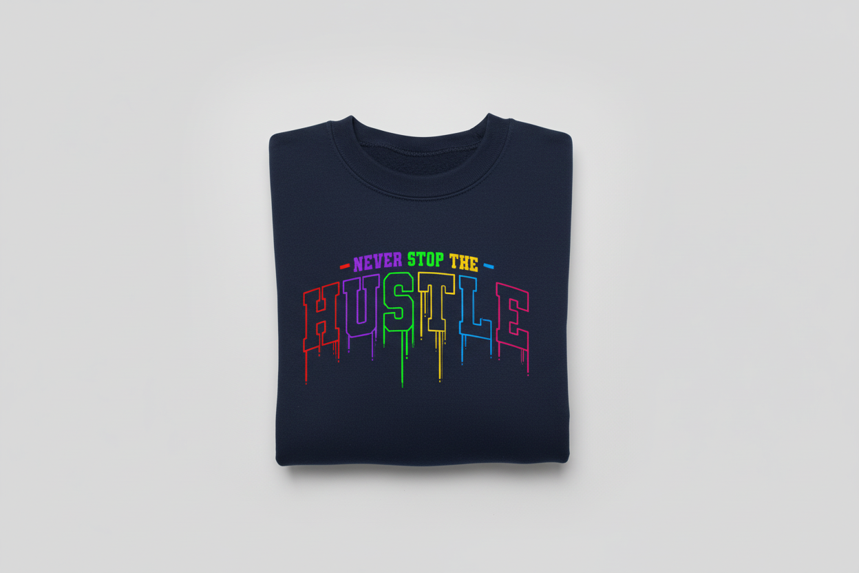 Sweat Shirt - Never Stop The Hustle