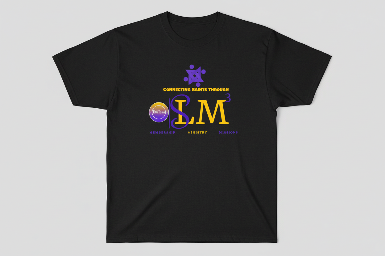 SLM3 Membership Ministry Missions Short Sleeve T-shirt Full logo