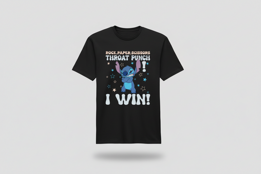 I Win Graphic T-Shirt – Unisex, DTF Printed, 100% Cotton