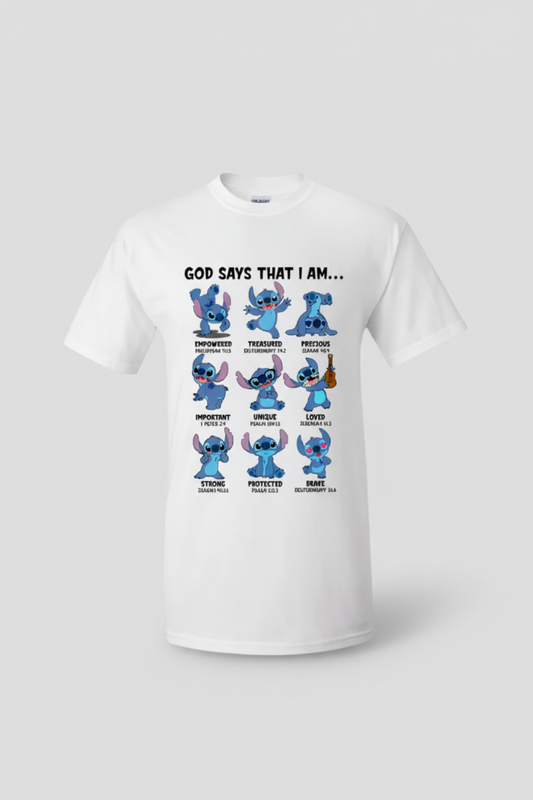 God Says That I am Graphic T-Shirt – Unisex, DTF Printed, 100% Cotton