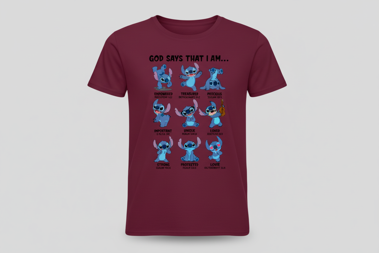 God Says That I am Graphic T-Shirt – Unisex, DTF Printed, 100% Cotton