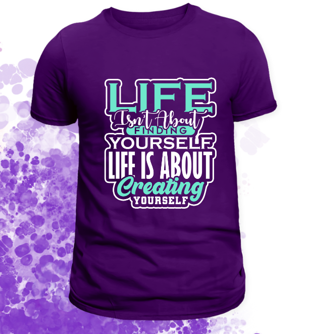 Short Sleeve T-shirt: Life Is About Finding Yourself