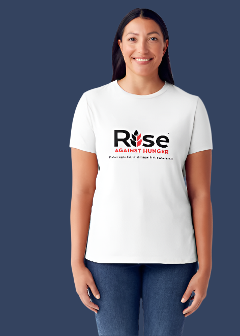 Short Sleeve T-shirt: Rise Against Hunger