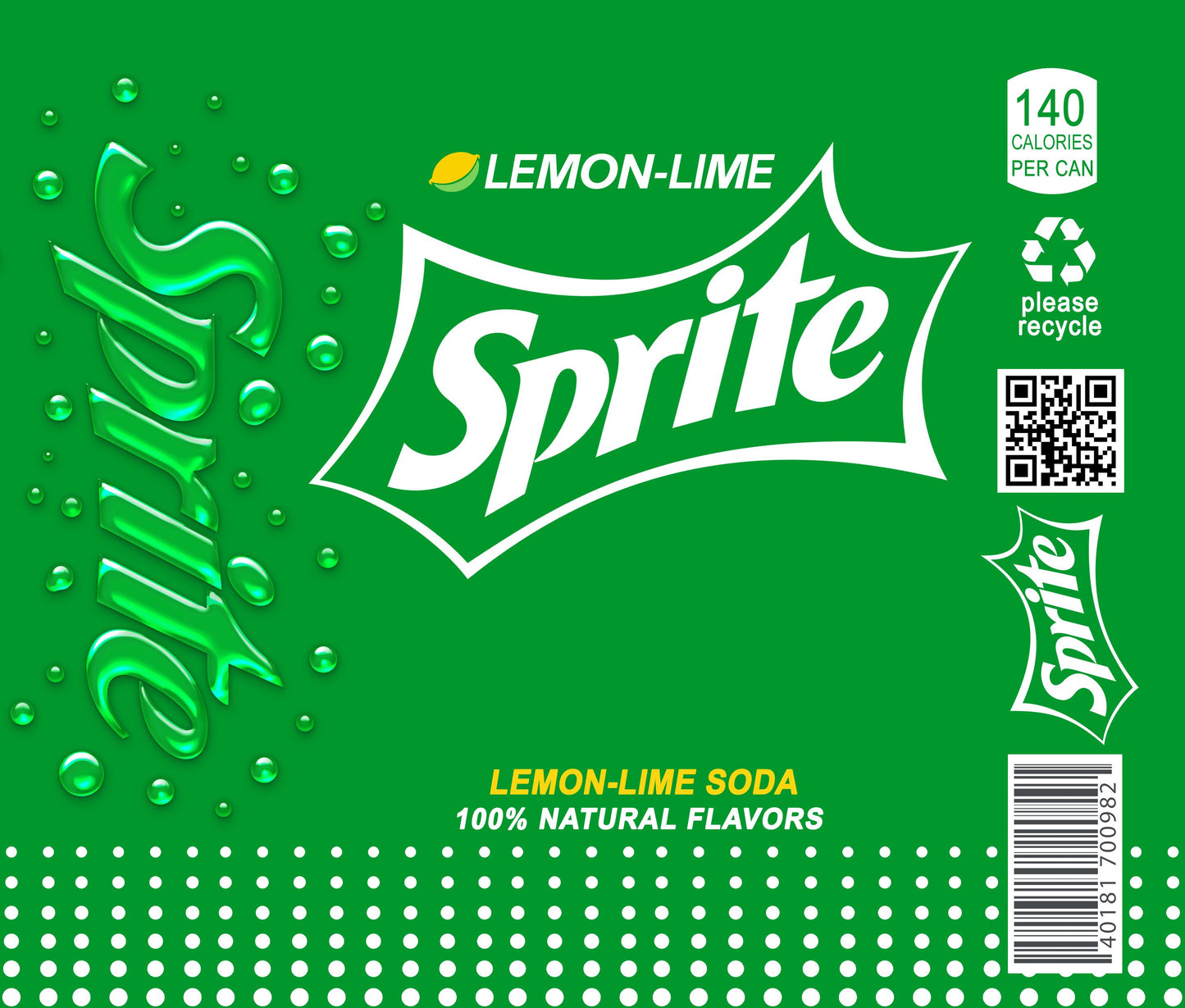Tumbler: Sprite UV Printed Tumbler – 20oz