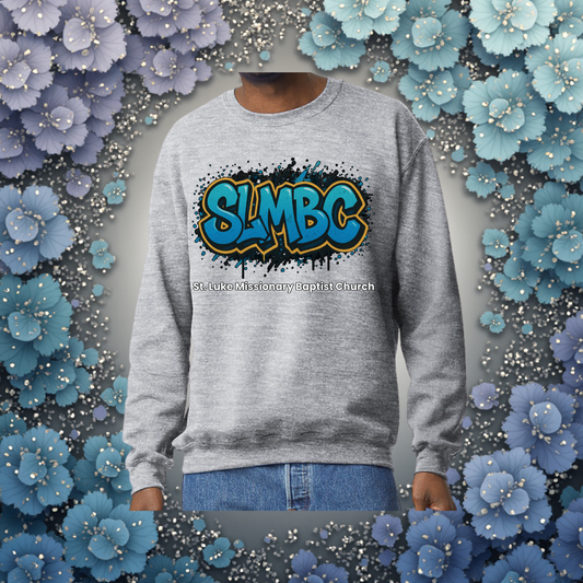 St. Luke SLMBC Graffiti Sweatshirt – Bold Faith, Cozy Style - Adult