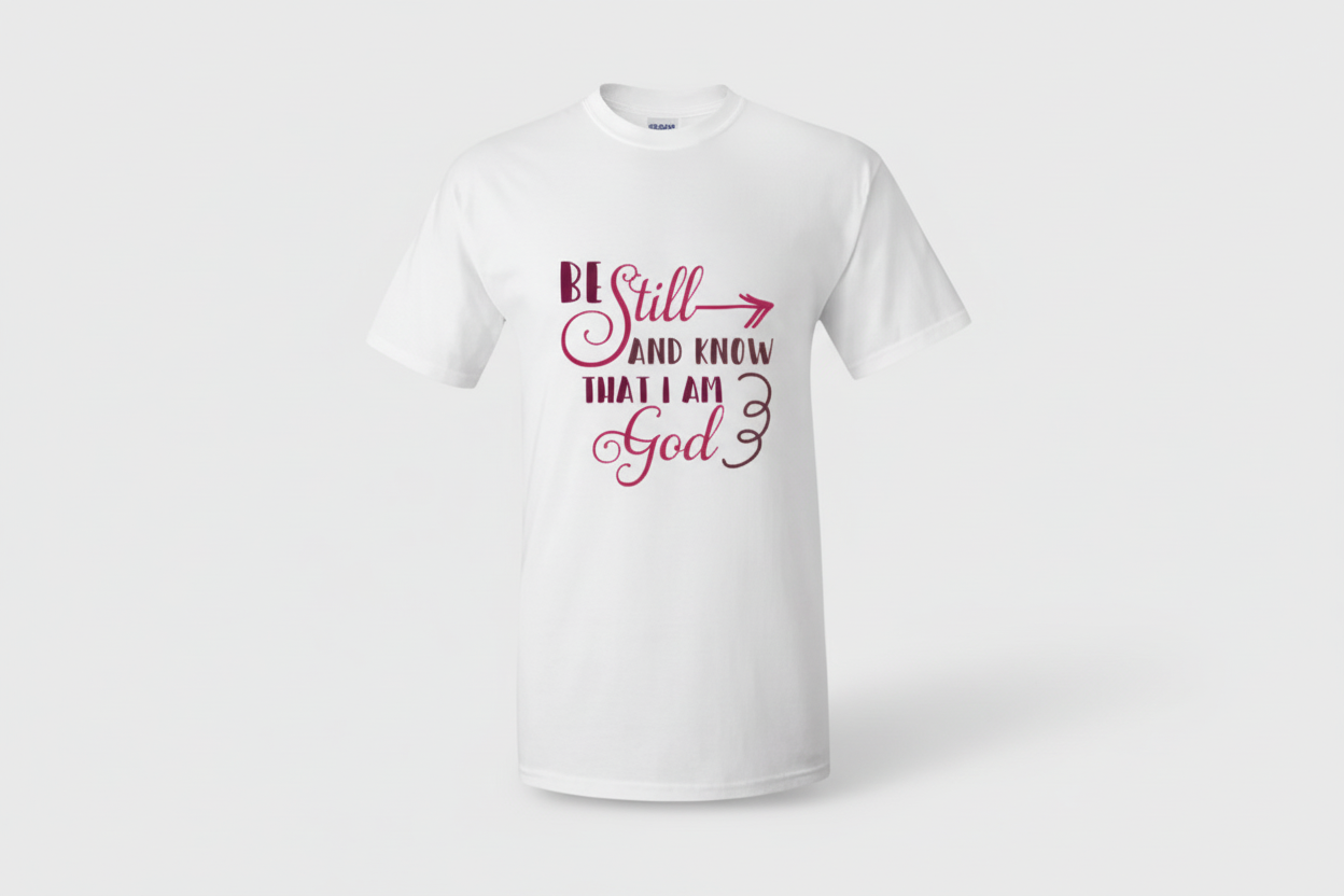 Short Sleeve T-shirt: Be Still and Know...