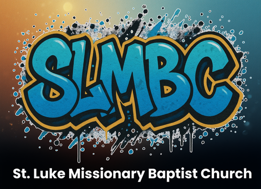 St. Luke SLMBC Blue Graffiti 20oz UV-Printed Tumbler