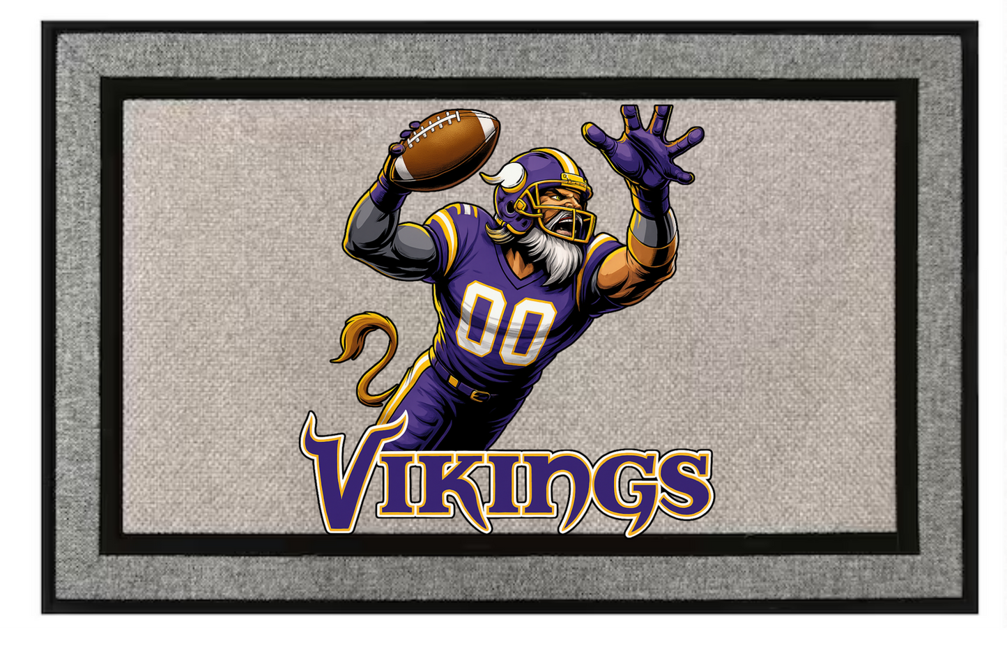 Minnesota Vikings Inspired Door Mat