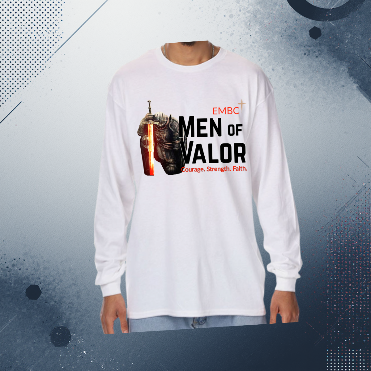 Men of Valor Long Sleeve Shirt Full Front