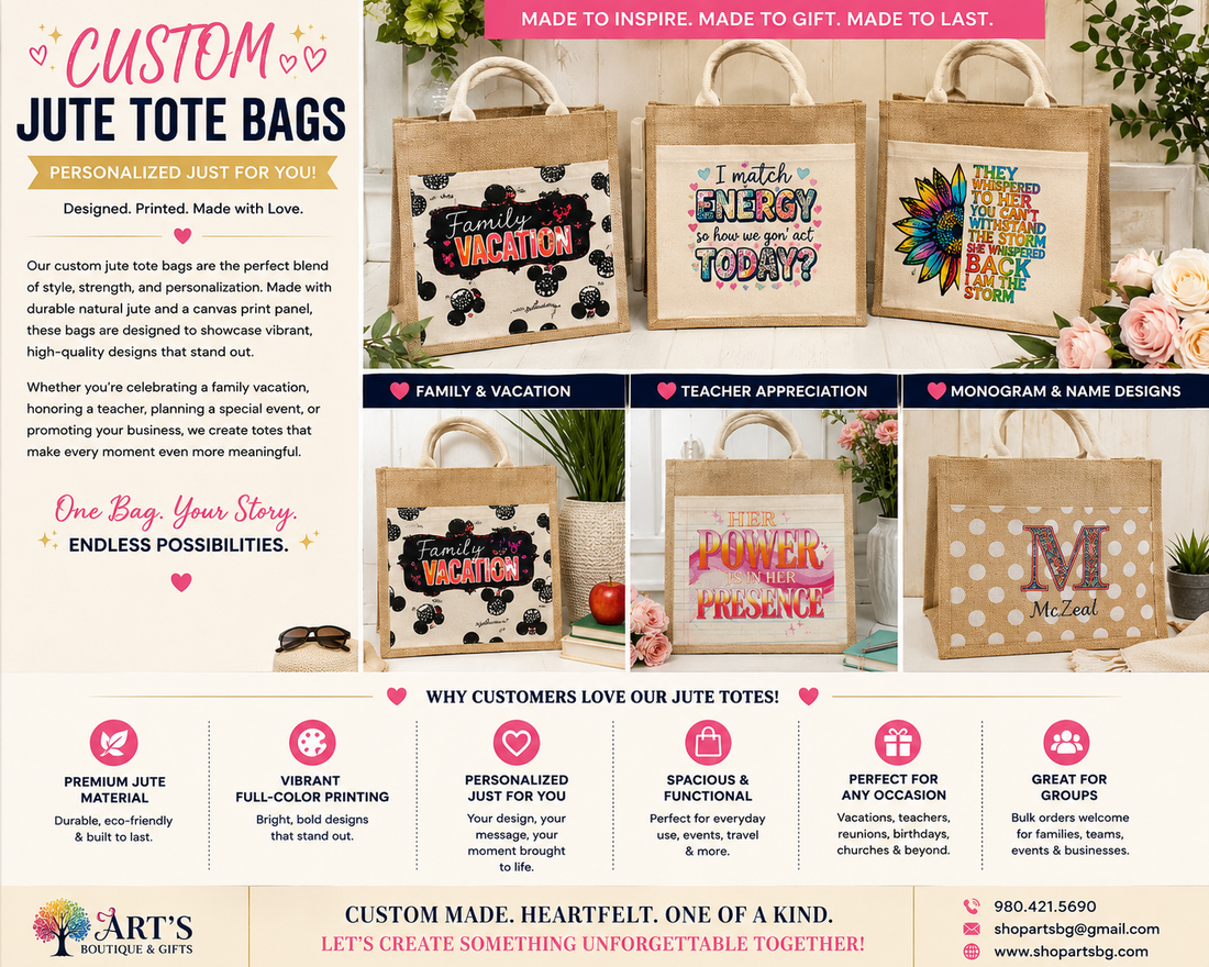 Custom Jute Tote Bags: Personalized Style That Carries Your Story