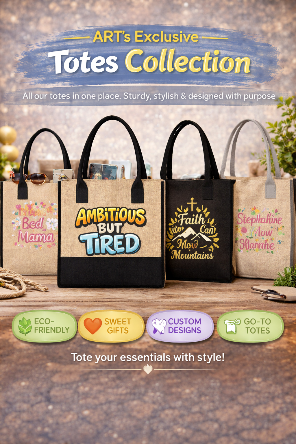 ART’s Exclusive: Statement Totes Collection