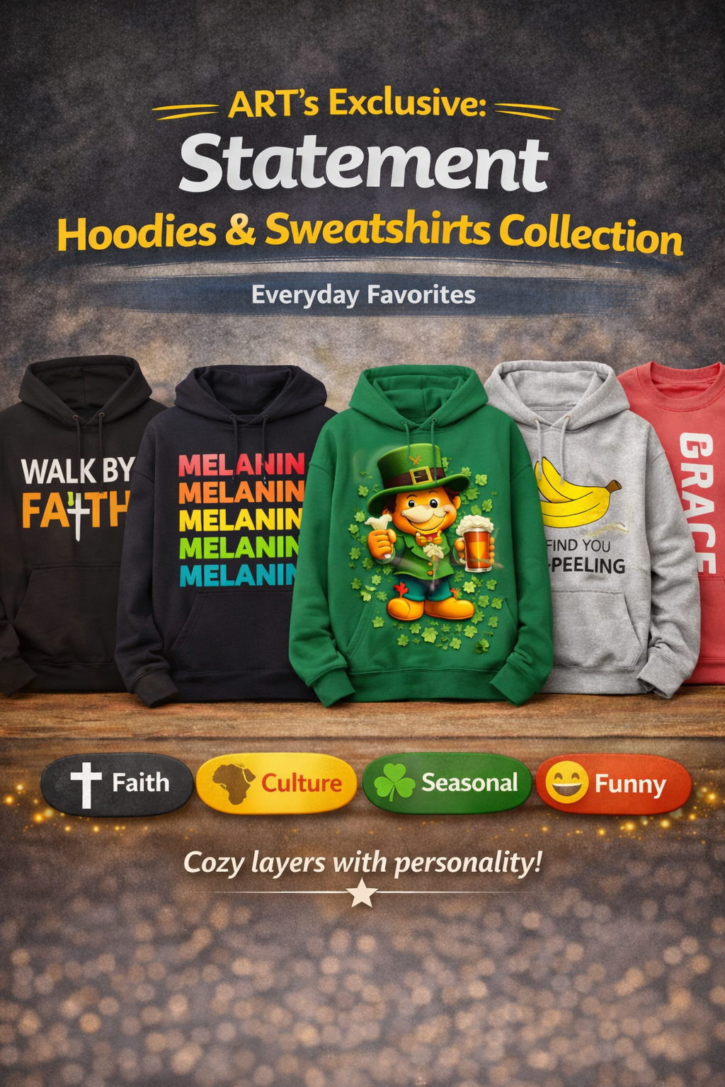 ART’s Exclusive: Statement Hoodies & Sweatshirts Collection Everyday Favorites