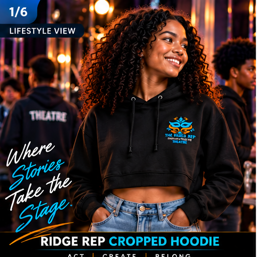 Ridge Rep Theatre Cropped Hoodie lifestyle