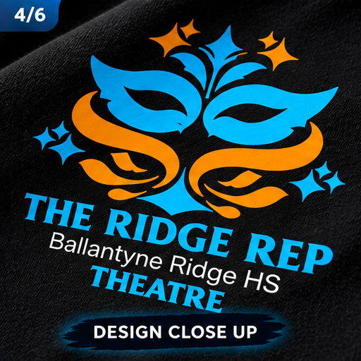 Ridge Rep Crewneck design close-up