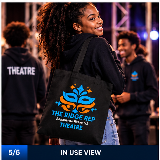 Ridge Rep Theatre Tote in-use view