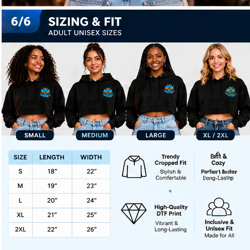 Ridge Rep Theatre Cropped Hoodie sizing and fit