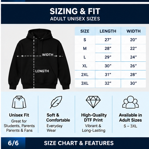Ridge Rep Theatre Hoodie sizing and fit