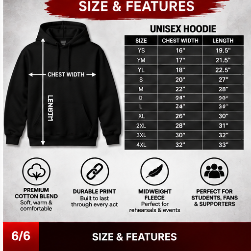 Ridge Rep Macbeth Hoodie sizing and features