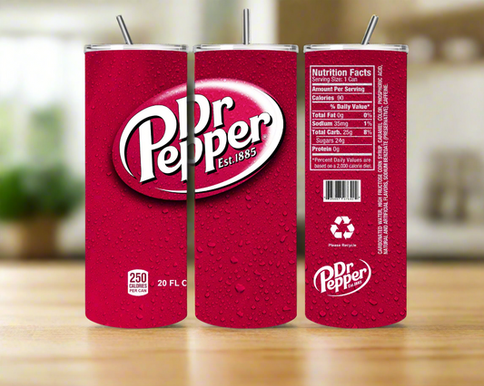 Tumbler: Dr Pepper UV Printed Tumbler – 20oz