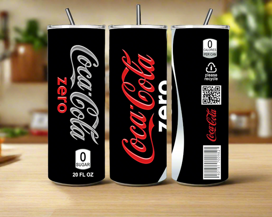 Tumbler: Coca-Cola Zero UV Printed Tumbler – 20oz