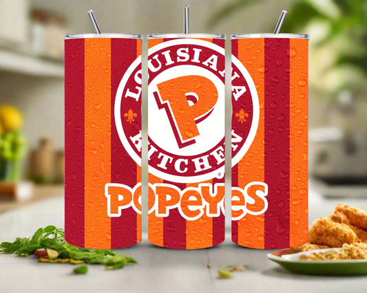 Tumbler: Popeyes Louisiana Kitchen UV Printed Tumbler – 20oz