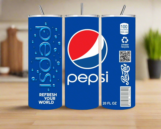 Tumbler: Pepsi UV Printed Tumbler – 20oz