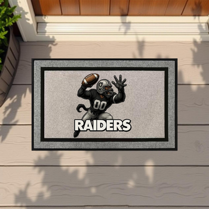 Las Vegas Raiders Inspired Door Mat