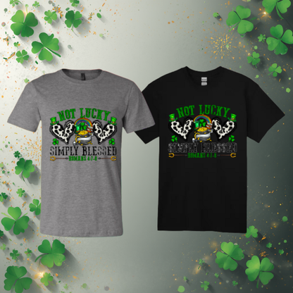 Not Lucky, Simply Blessed — Romans 4:7–8 St. Patrick’s Day Tee