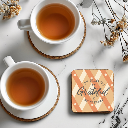 “Be Thankful, Be Grateful, Be Blessed” Fall Coaster