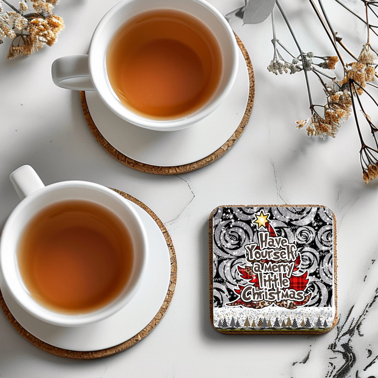 “Have Yourself a Merry Little Christmas” Tree Coaster